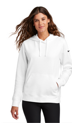 Nike Women's Club Fleece Sleeve Swoosh Pullover Hoodie