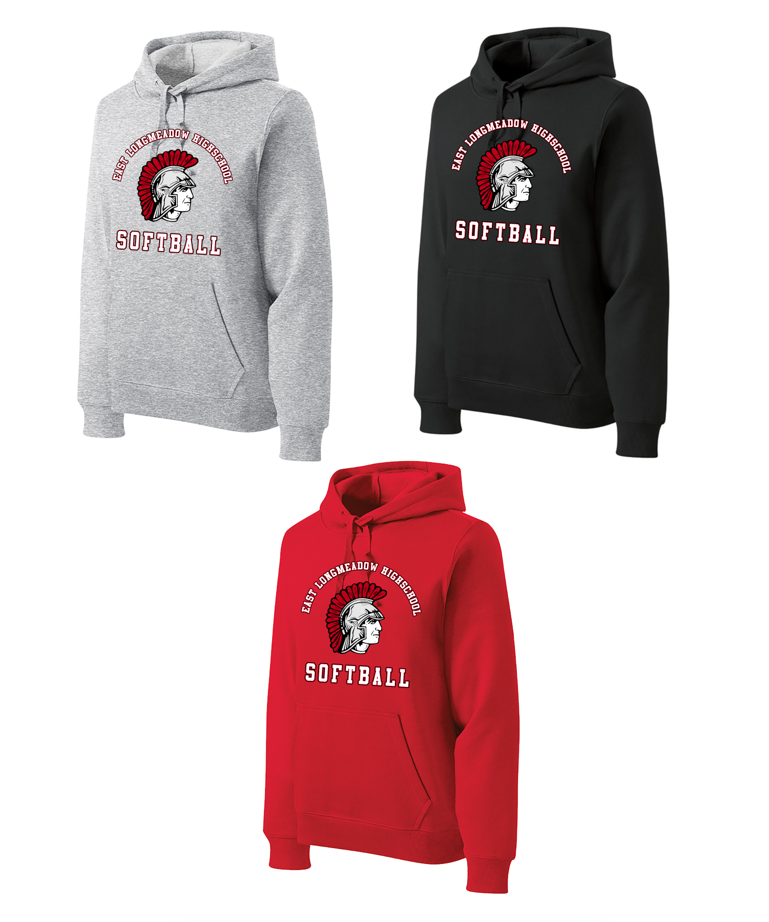 2025 Sporttek Pullover Hoodie ELHS Spartans Softball (ELHS Softball)