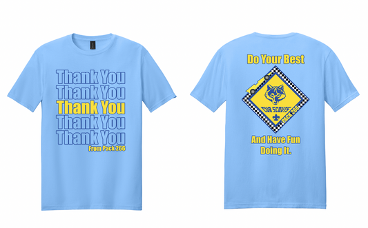 Thank You/Do Your Best (Pack 266) T-shirts