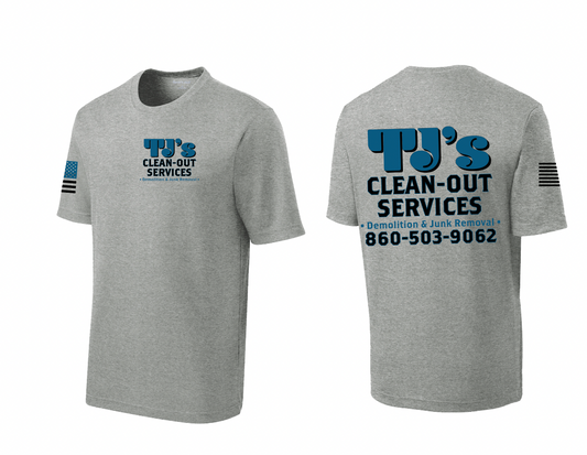 TJ's Clean Out Services Performance T Shirt