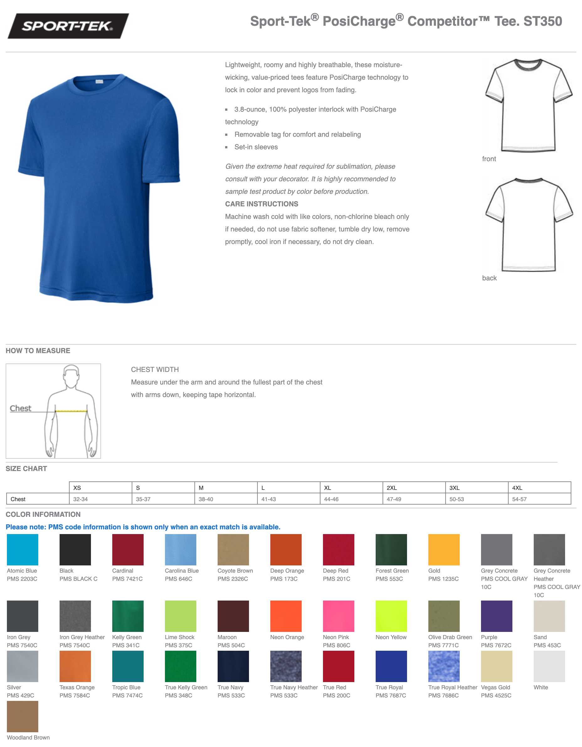 Sport-Tek® Unisex PosiCharge® Competitor™ Tee