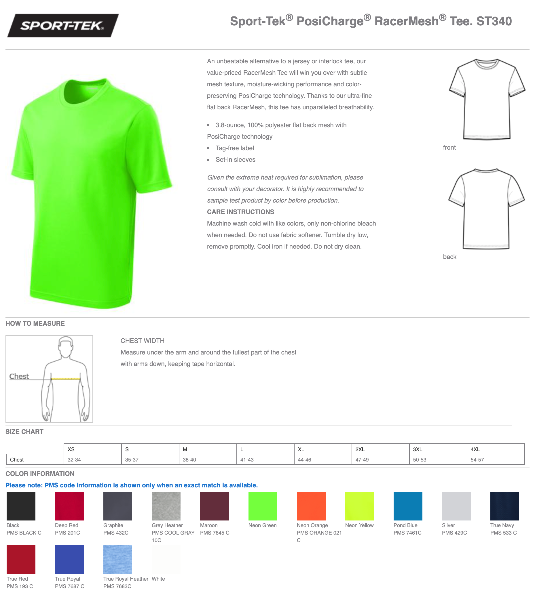 Sport-Tek RacerMesh Tee