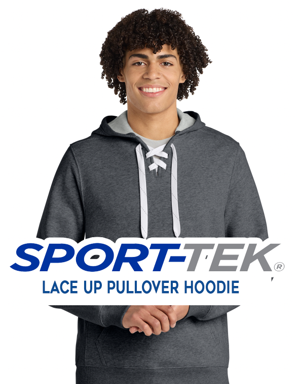 Sport-Tek® Lace Up Pullover Hooded Sweatshirt