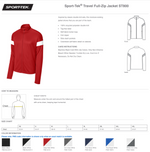 Sport-Tek Travel Jacket Full Zip