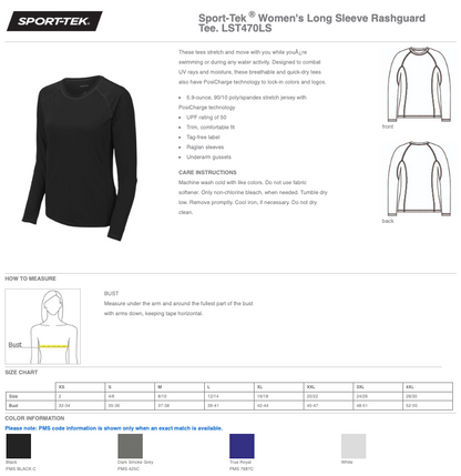 Sport-Tek Rashguard Tee Womens