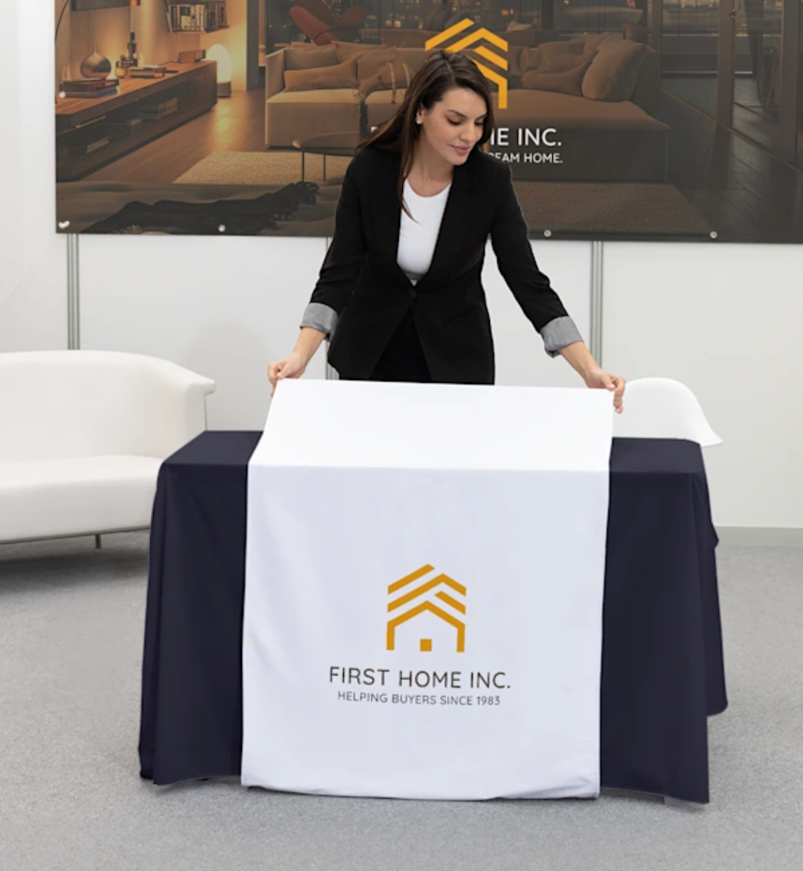 Personalized Table Runner with Logo