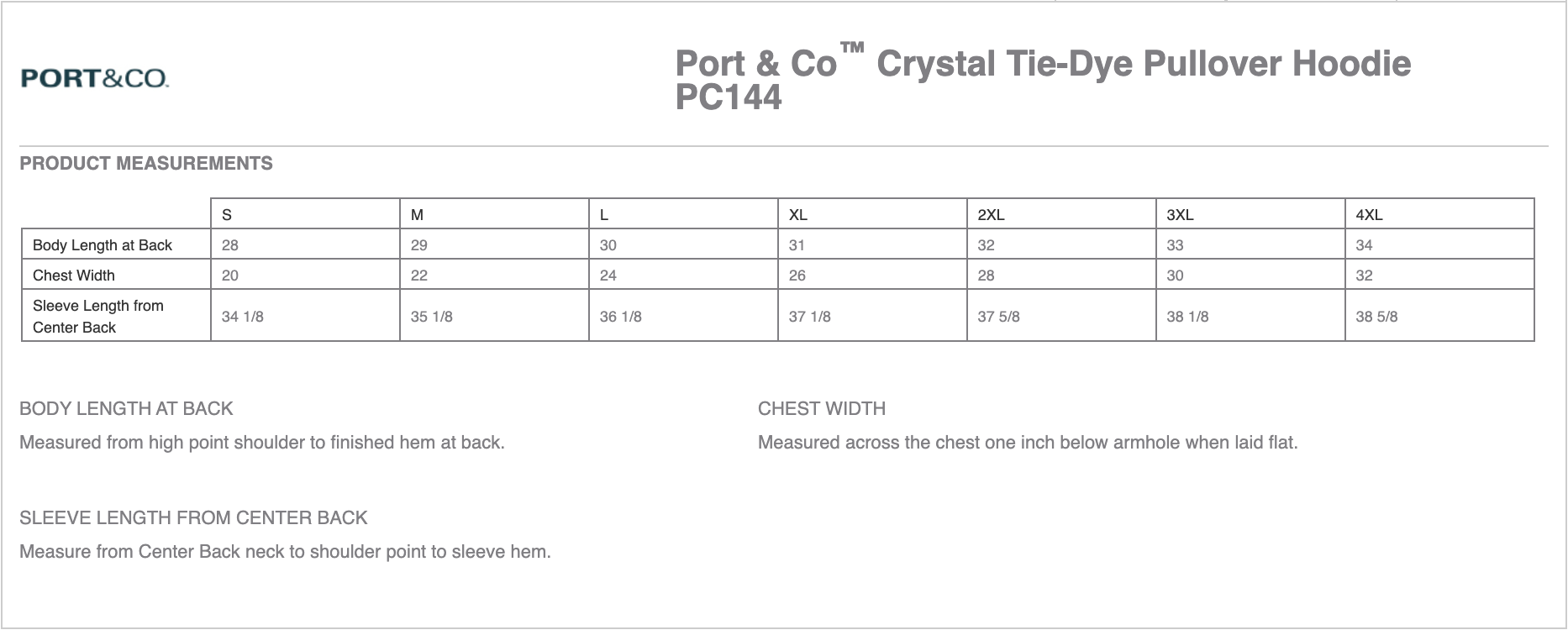 Port & Company® Crystal Tie-Dye Hoodies