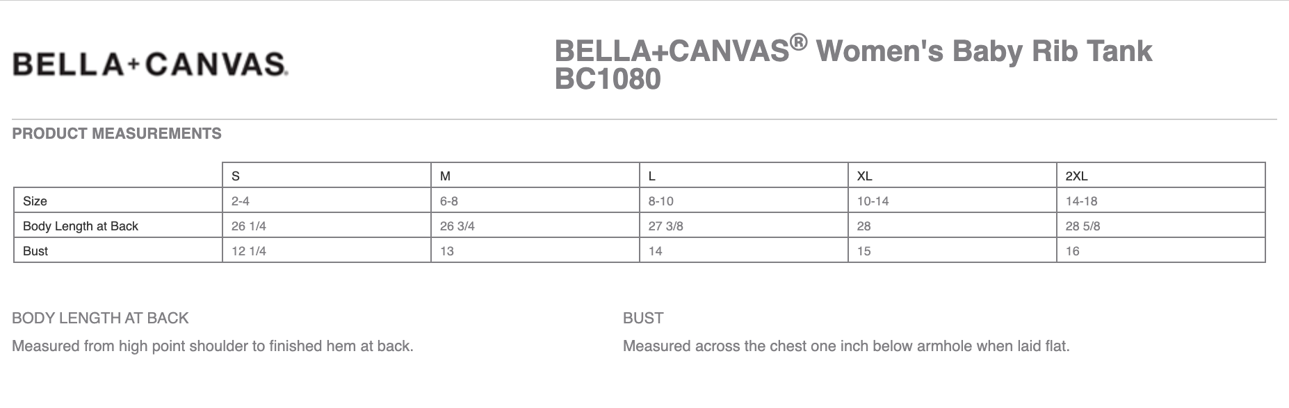 BELLA+CANVAS® Women’s Baby Rib Tank