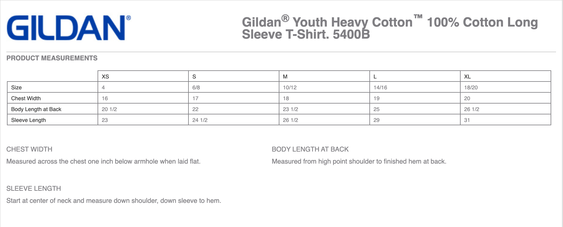 Youth Long Sleeve T Shirts