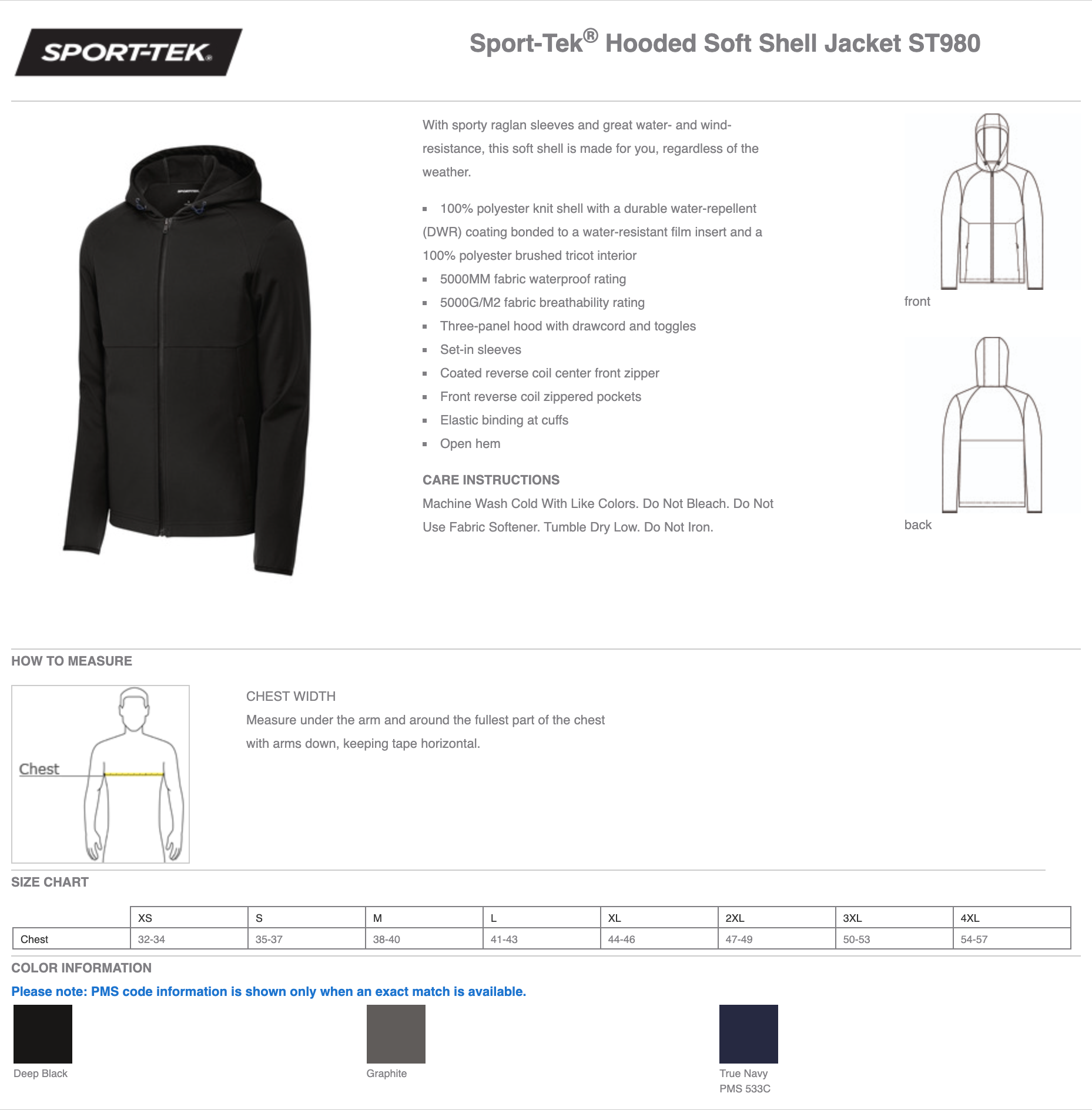 Sport-Tek® Hooded Soft Shell Jacket