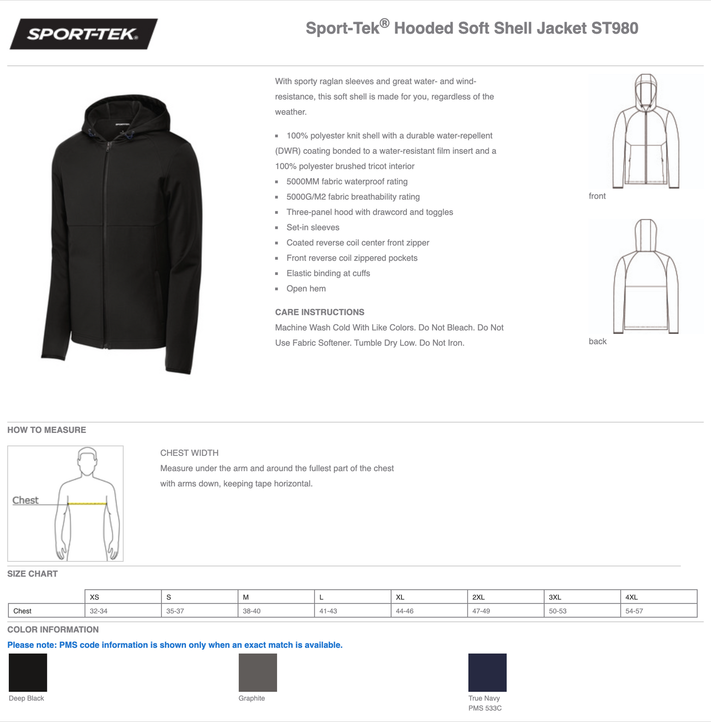 Sport-Tek® Hooded Soft Shell Jacket