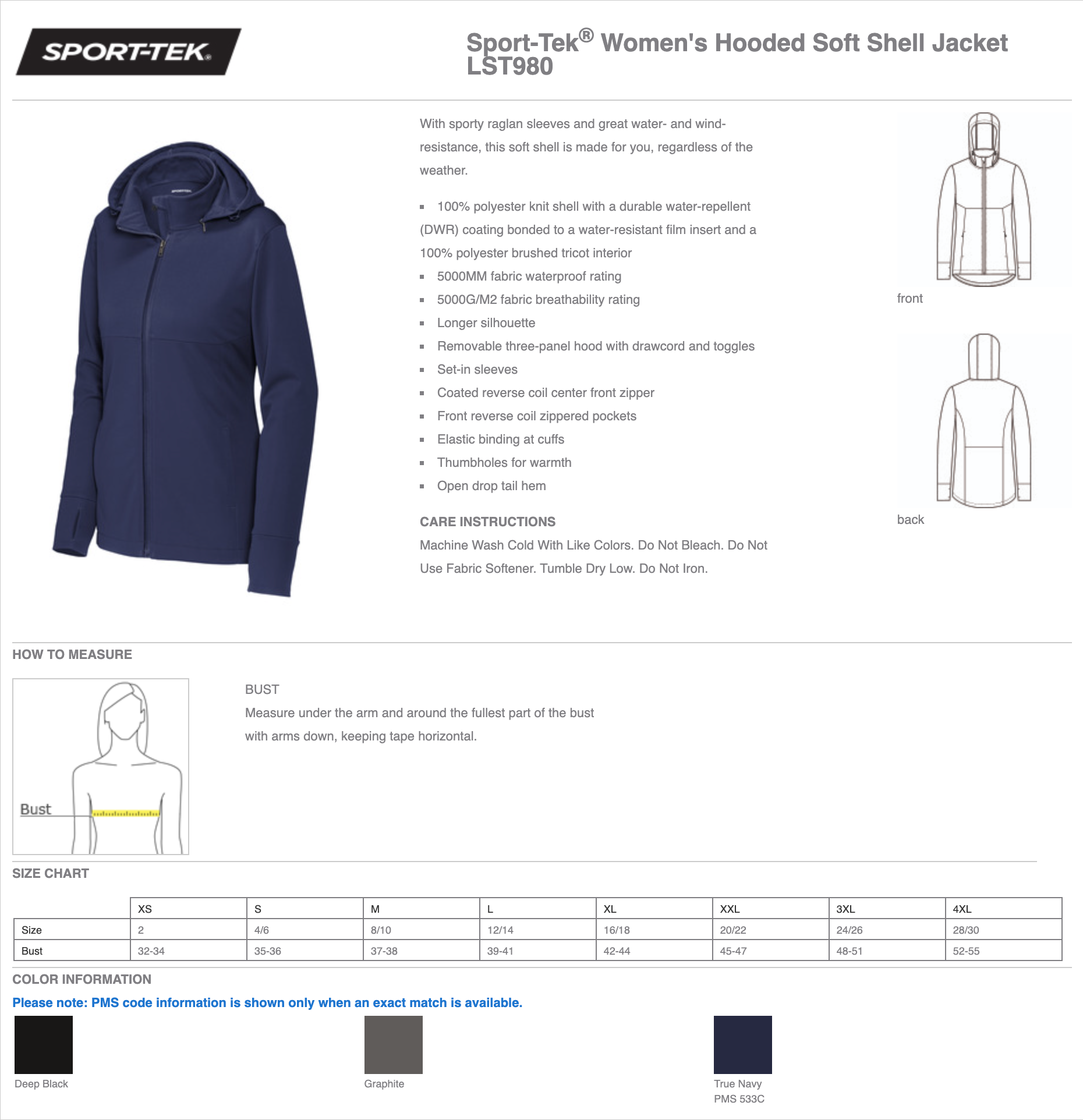 Sport-Tek® Ladies Hooded Soft Shell Jacket