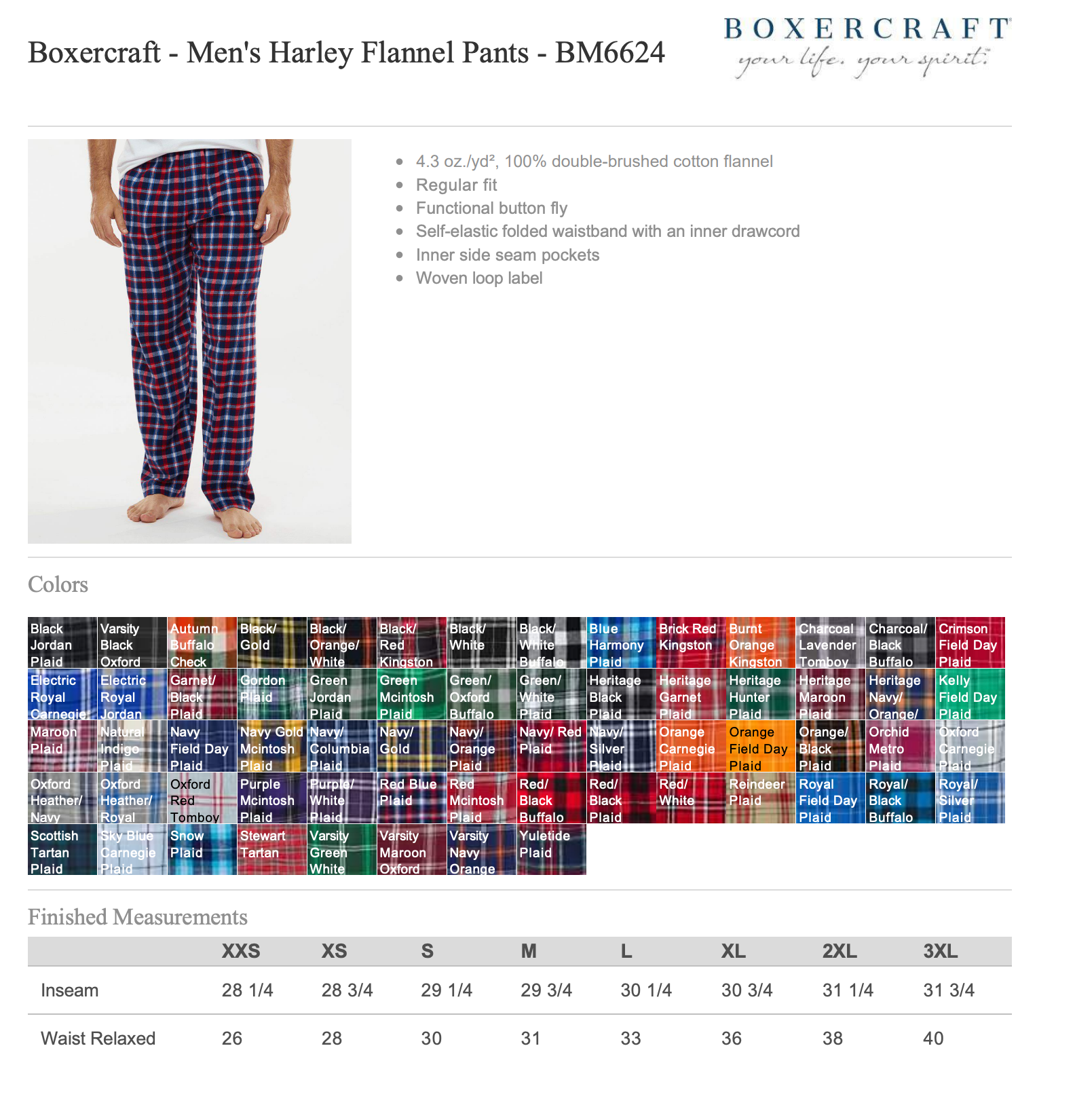 Eli Terry Elementary School Plaid Pajama Bottoms