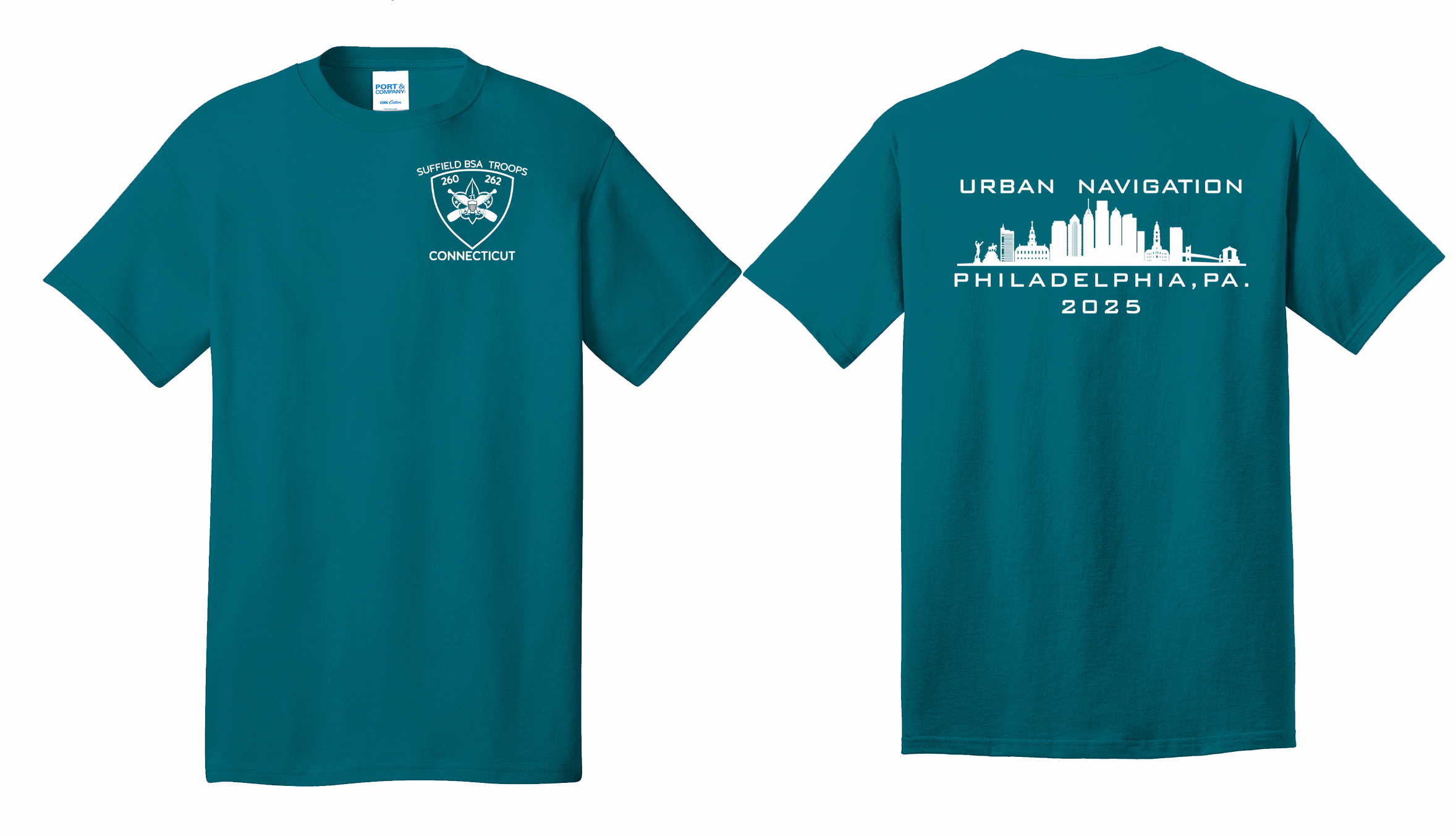 Urban Navigation Phily 2025 Cotton T-shirt (Troop 260/261/262)