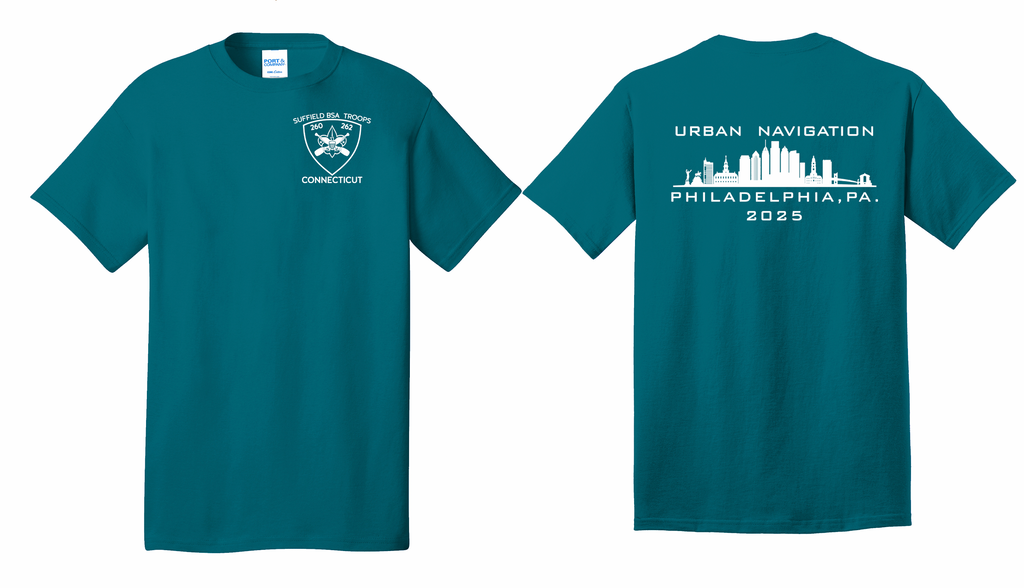 Urban Navigation Phily 2025 Cotton T-shirt (Troop 260/261/262)