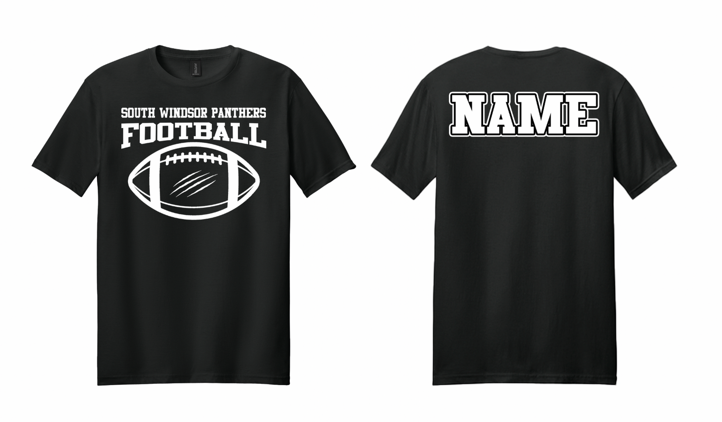 Panthers Ripped Football T Shirt