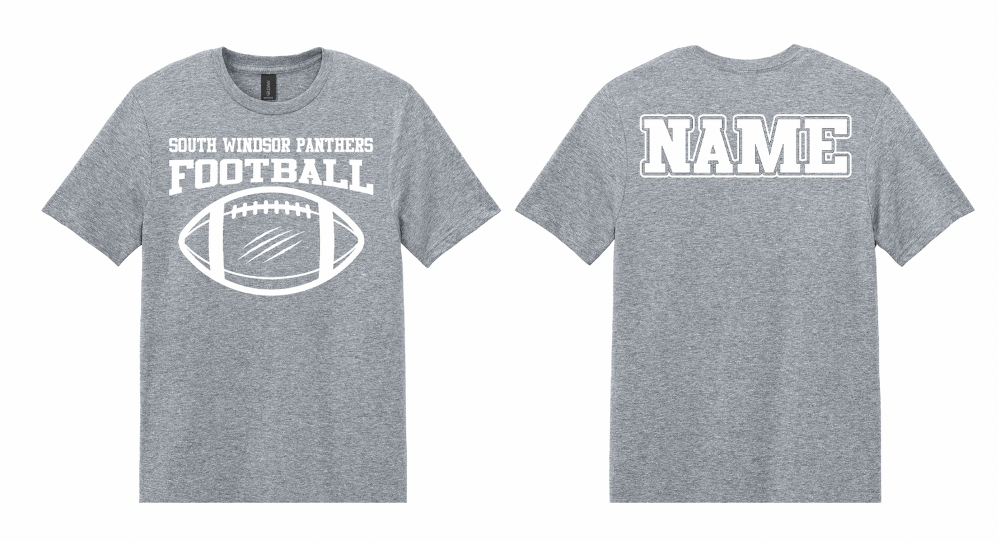 Panthers Ripped Football T Shirt