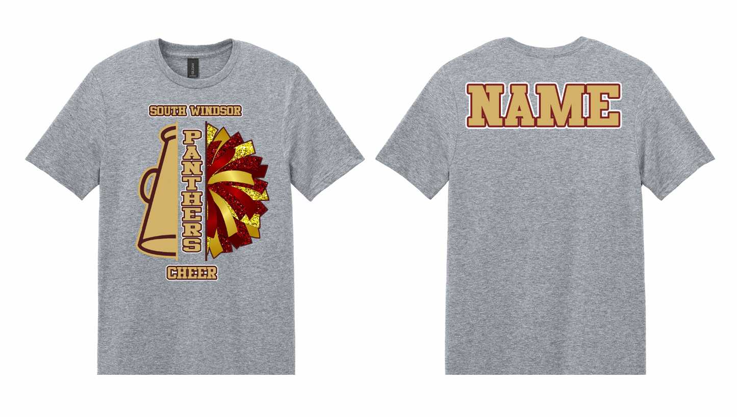 Panthers Cheer Pom/Megaphone T Shirt