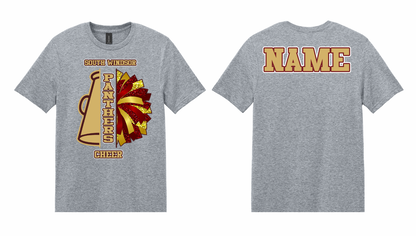 Panthers Cheer Pom/Megaphone T Shirt
