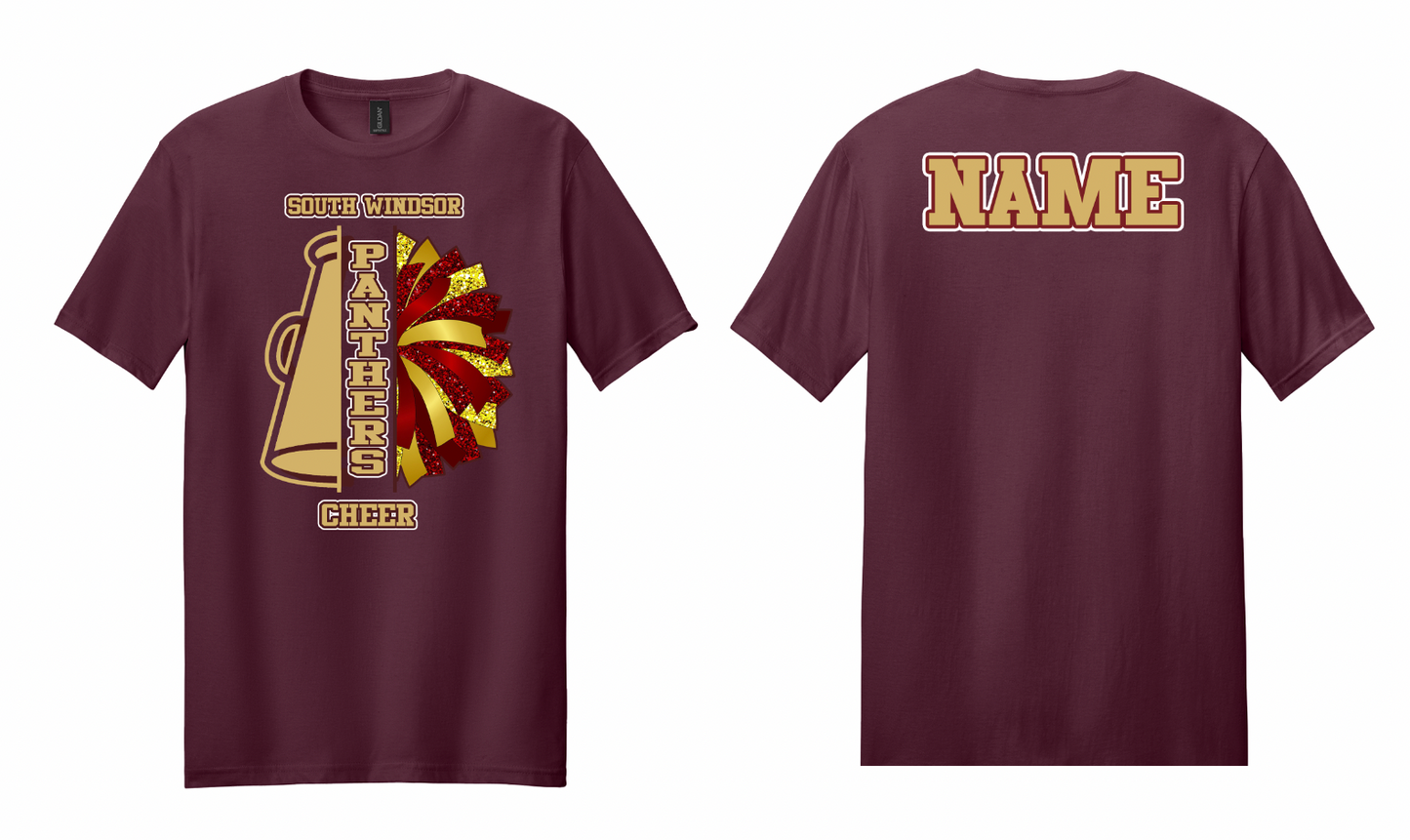 Panthers Cheer Pom/Megaphone T Shirt