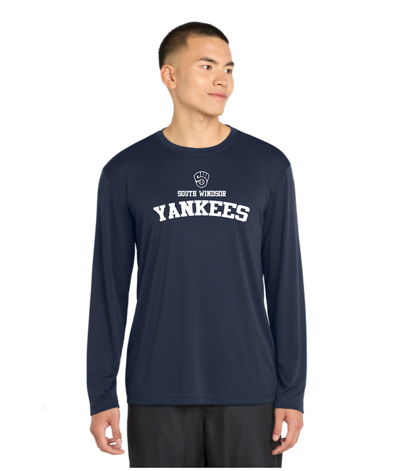 Yankees Moisture-Wicking Long-Sleeve ST350LS/YST350LS