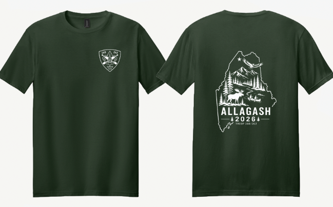Allagash 2026 Cotton Short sleeve 5000 (Troop 260/262)
