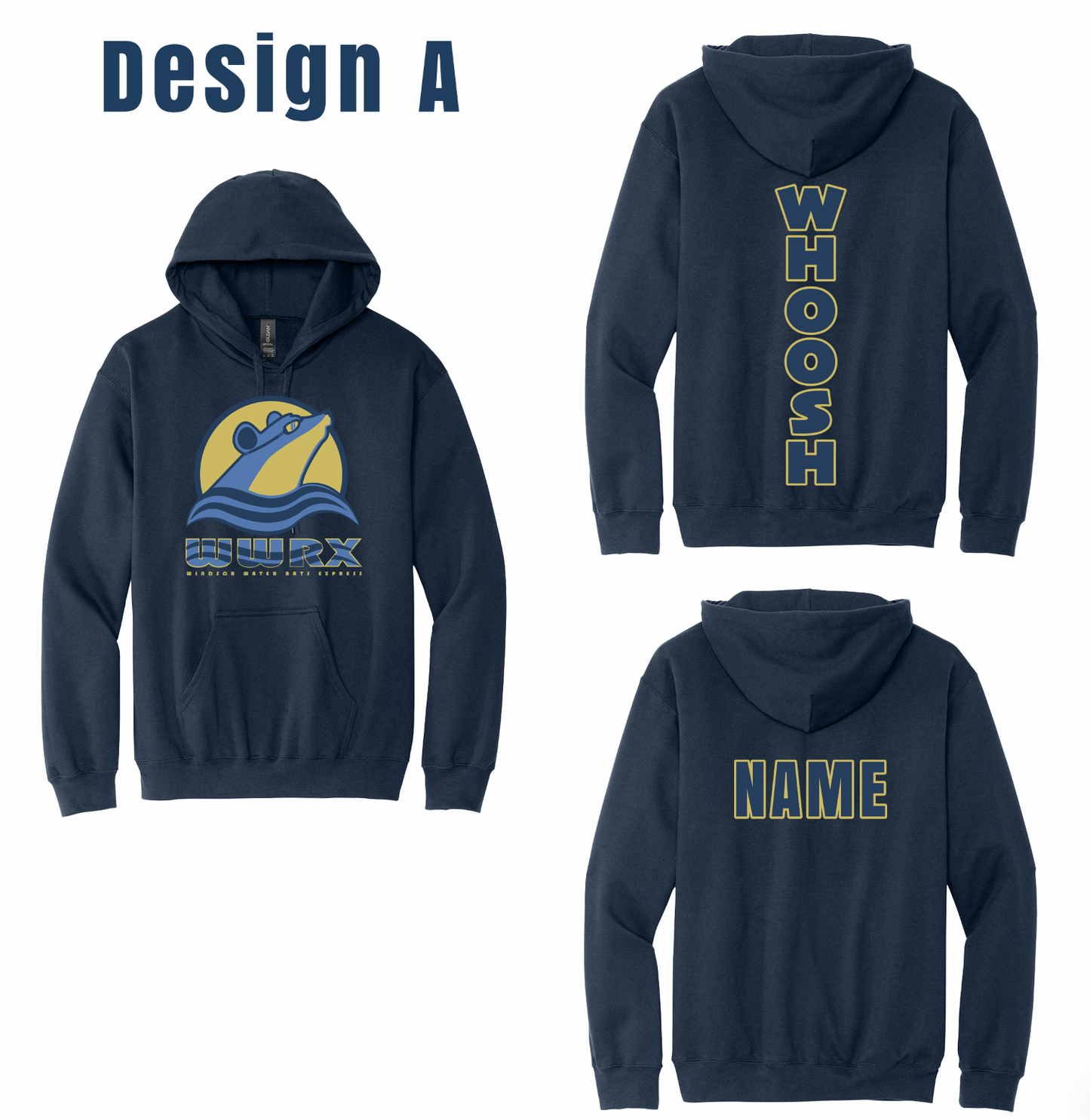 Windsor Water Rats Express Solid-Color Hoodies