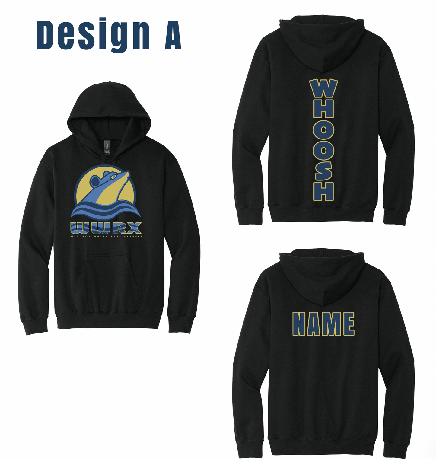 Windsor Water Rats Express Solid-Color Hoodies