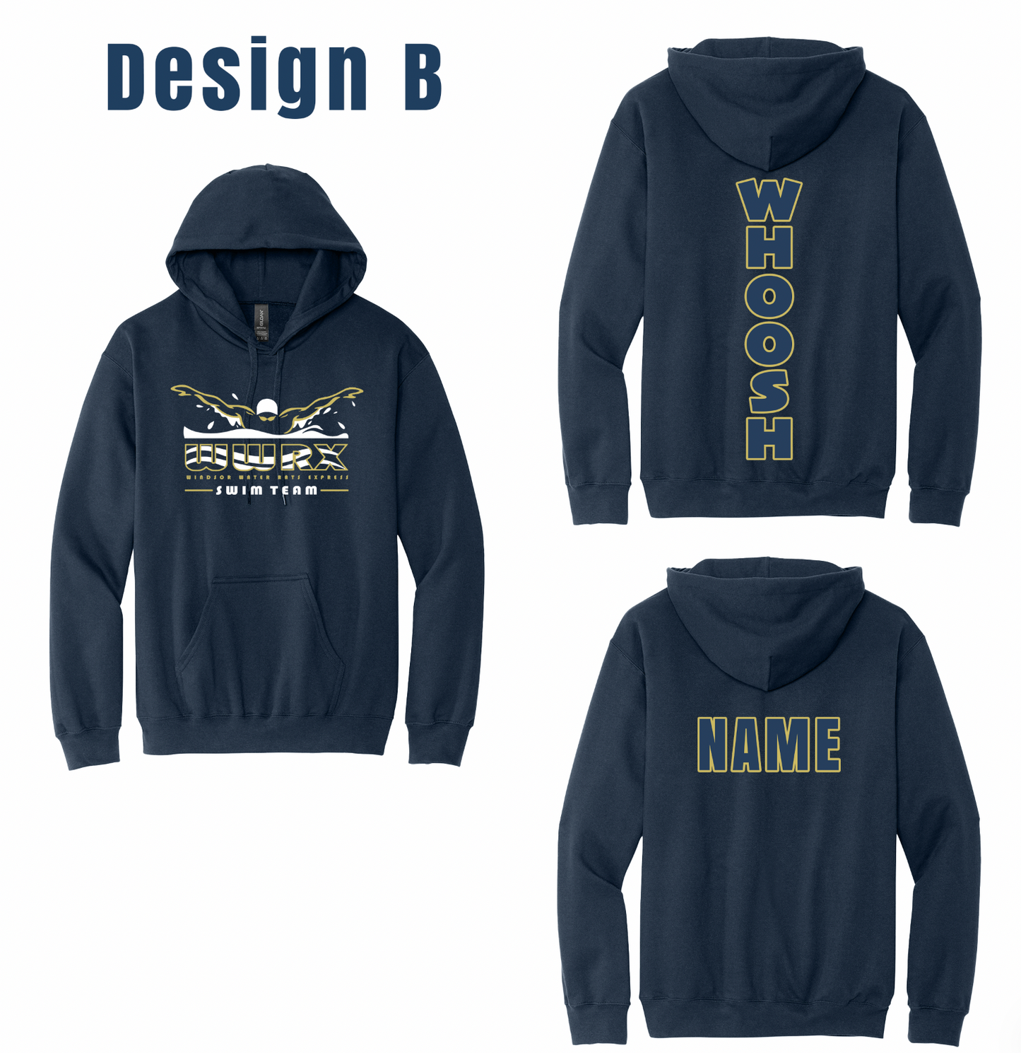 Windsor Water Rats Express Solid-Color Hoodies