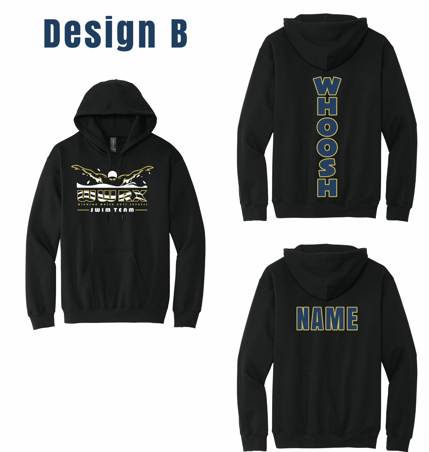 Windsor Water Rats Express Solid-Color Hoodies