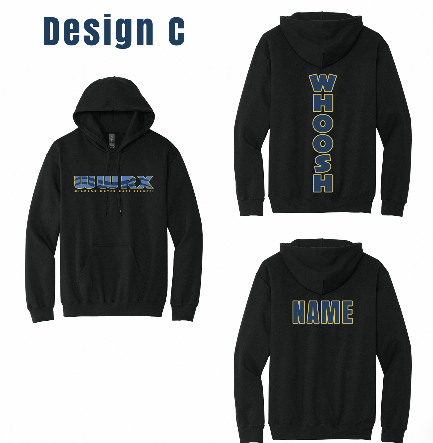 Windsor Water Rats Express Solid-Color Hoodies
