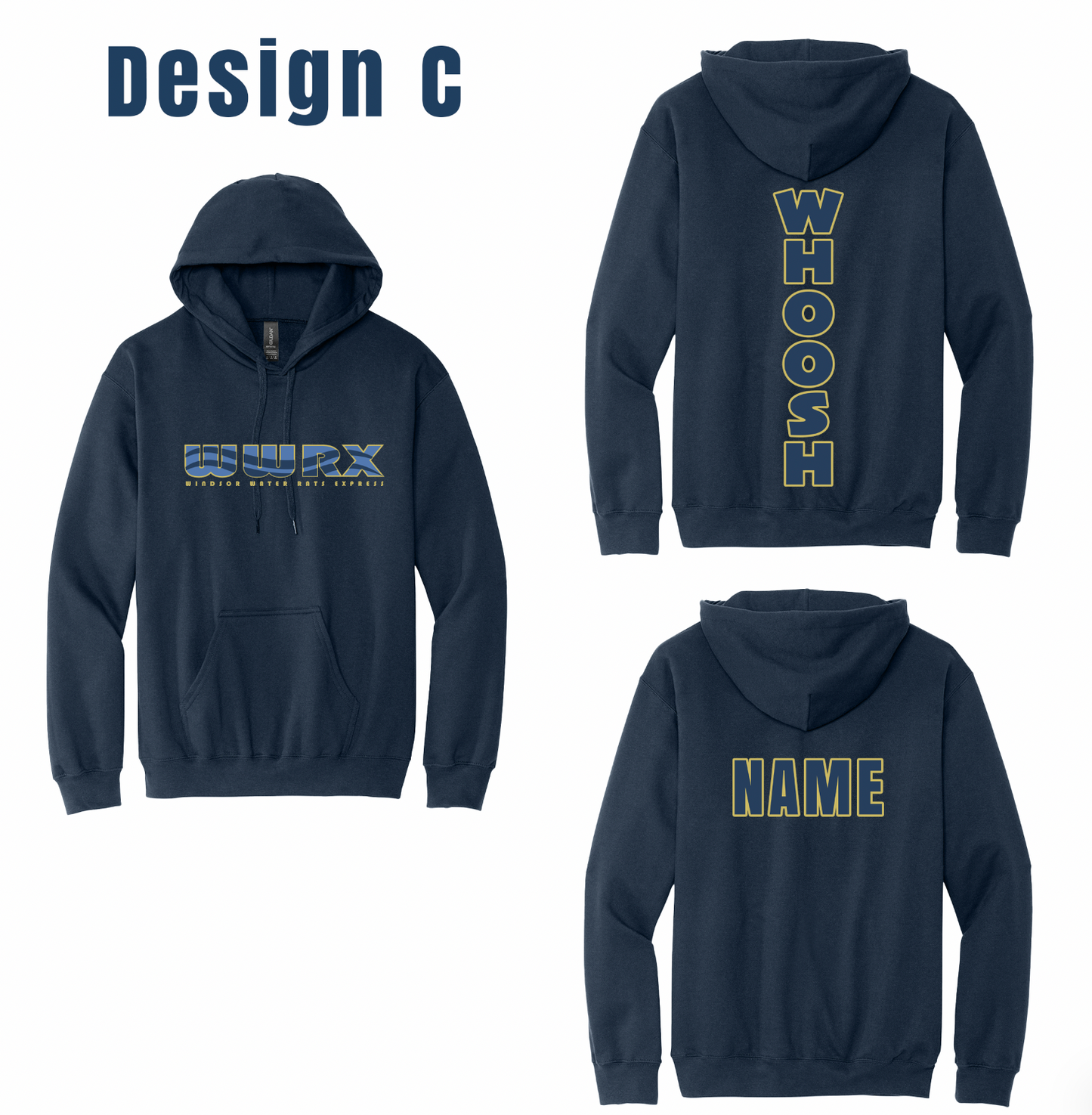 Windsor Water Rats Express Solid-Color Hoodies