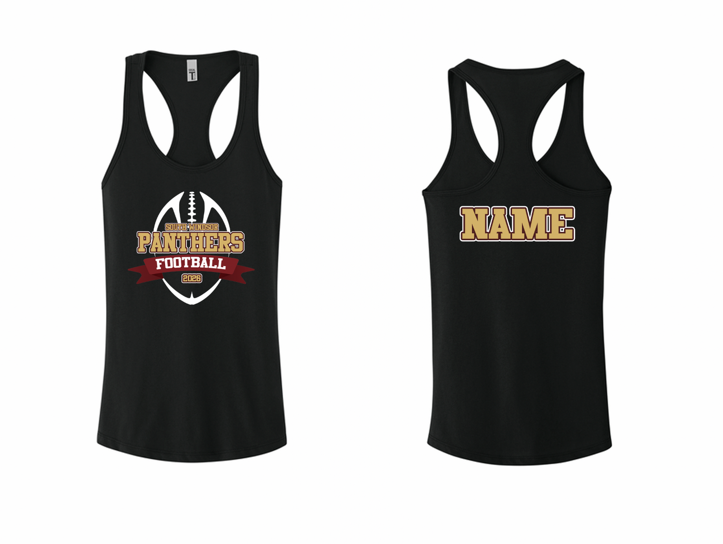 Panthers Football 2026 Racerback Tan