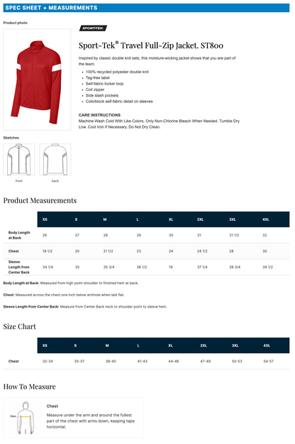 All-Stars Travel Full-Zip Jacket (ST800)