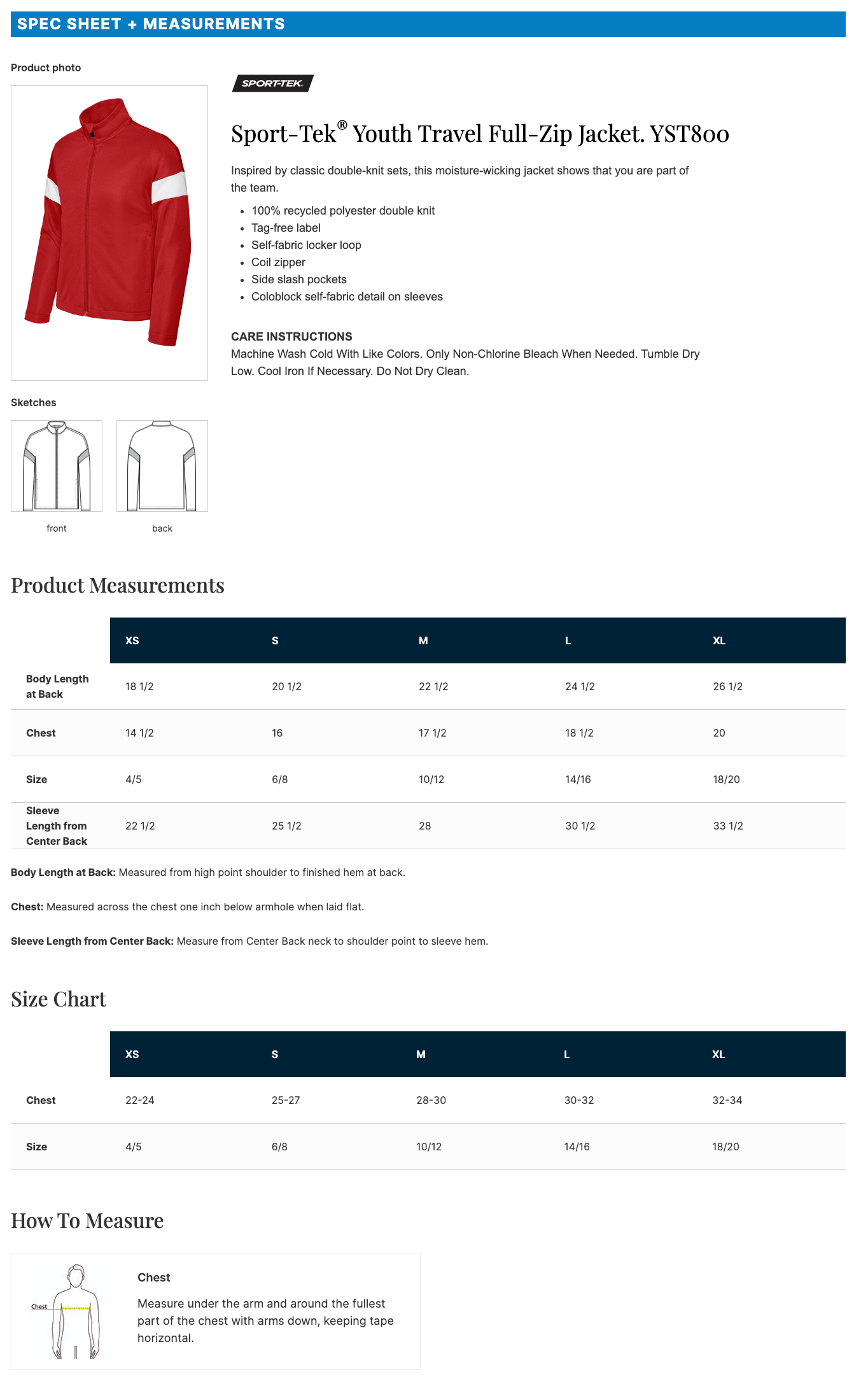 All-Stars Travel Full-Zip Jacket (ST800)