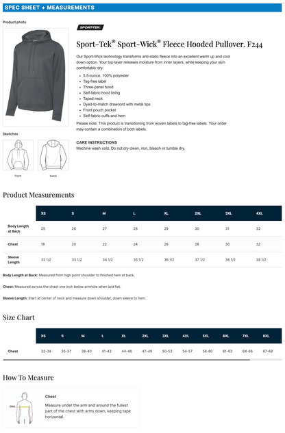 All-Stars Sport-Wick® Fleece Hooded Pullover (F244)
