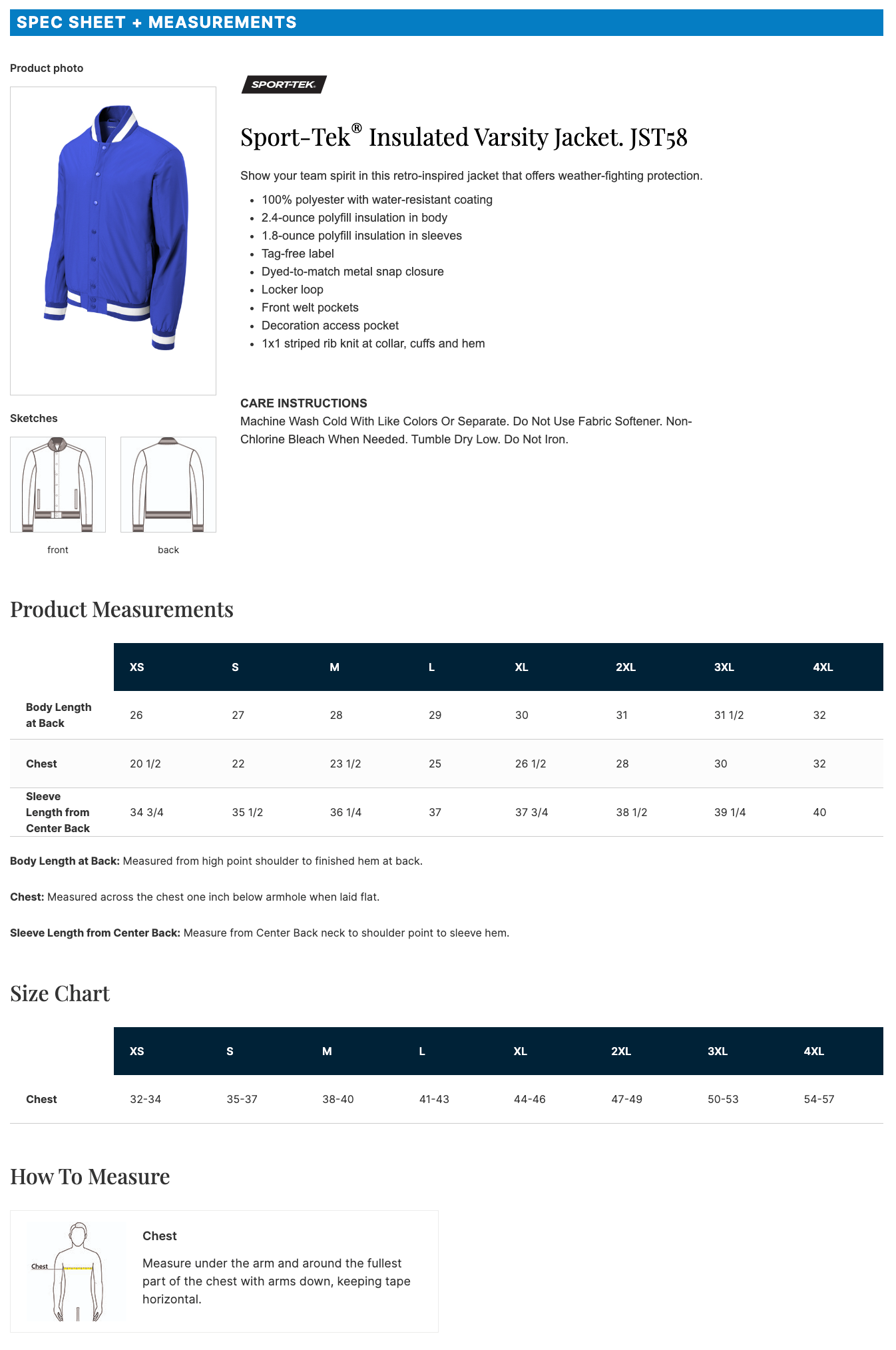 All-Stars Insulated Varsity Jacket (JST58)