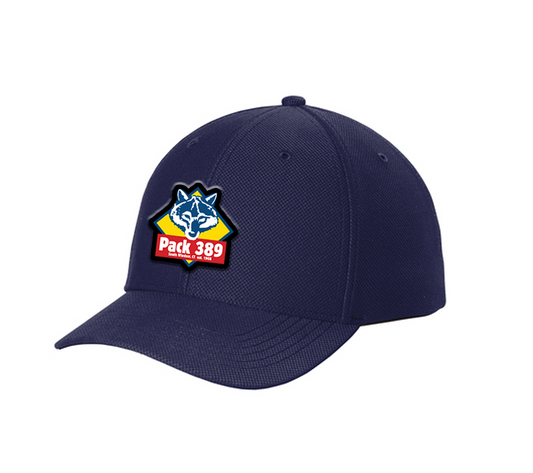 Pack 389 - Baseball Cap with Leather Patch