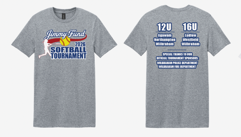 D2 Softball Jimmy Fund Softball Tournament T-shirt
