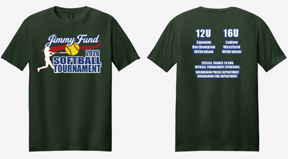 D2 Softball Jimmy Fund Softball Tournament T-shirt