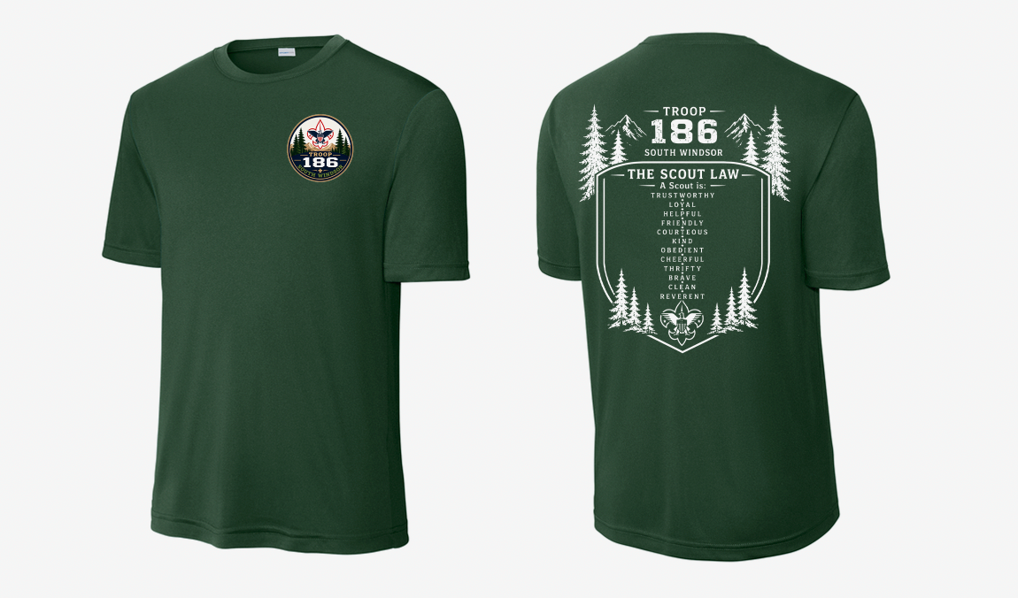 Troop 186 Performance Short-Sleeve T-Shirt