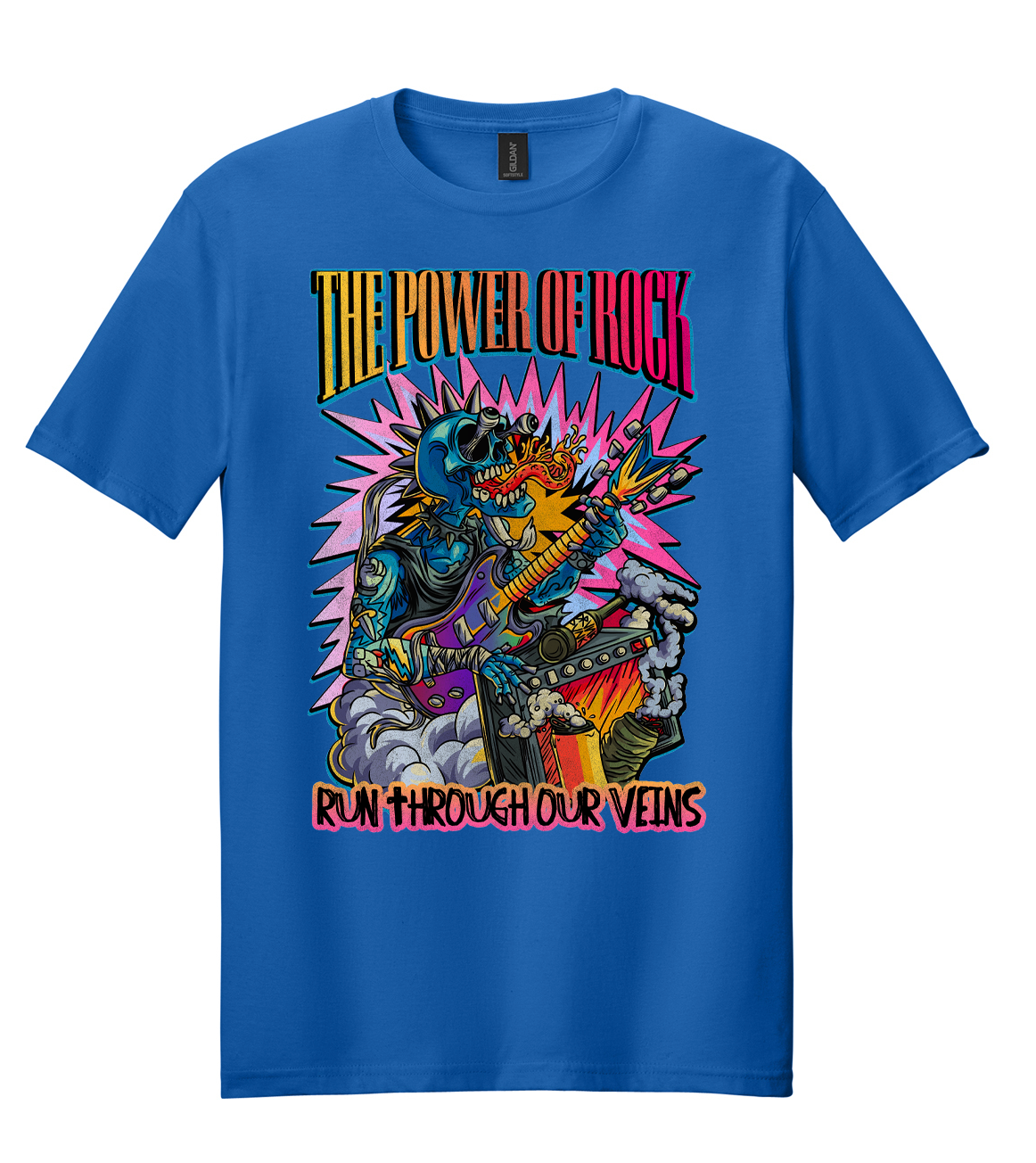Power of Rock (Yellow to Red) Mens/Unisex