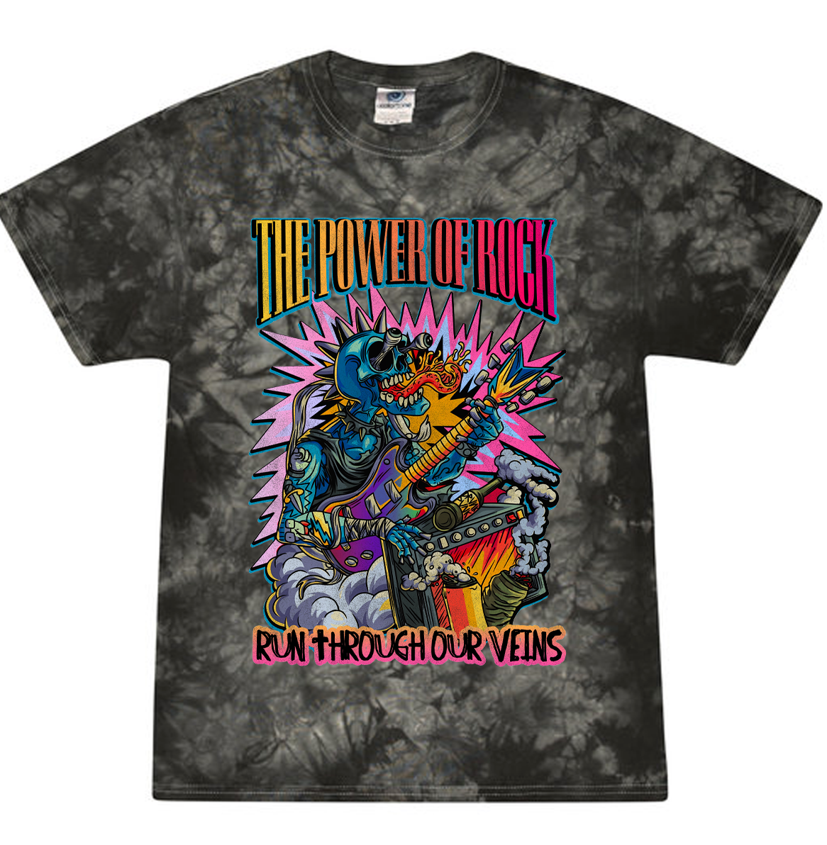 Power of Rock (Yellow to Red) Mens/Unisex