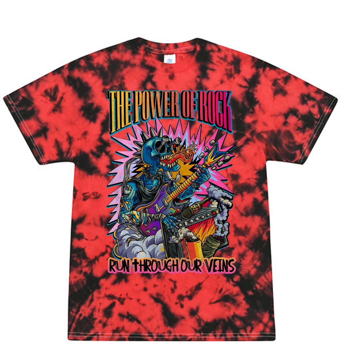 Power of Rock (Yellow to Red) Mens/Unisex