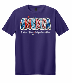 America: Freedom, Brave, Independence, Power