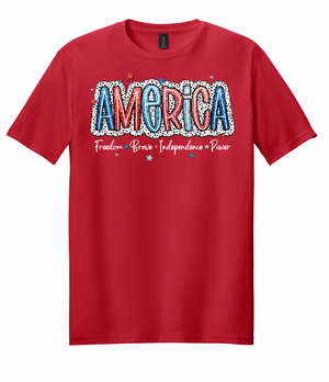 America: Freedom, Brave, Independence, Power