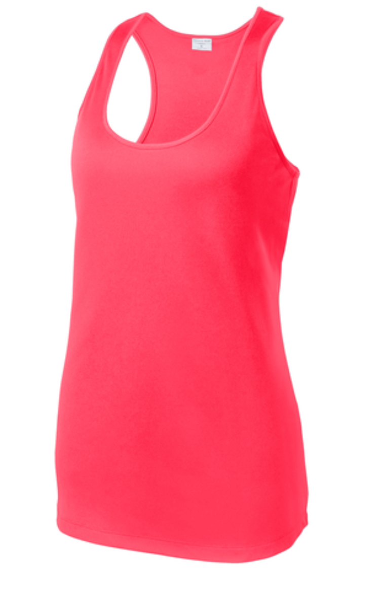 Sort tek Ladies Racerback Perfprmance Tank Top