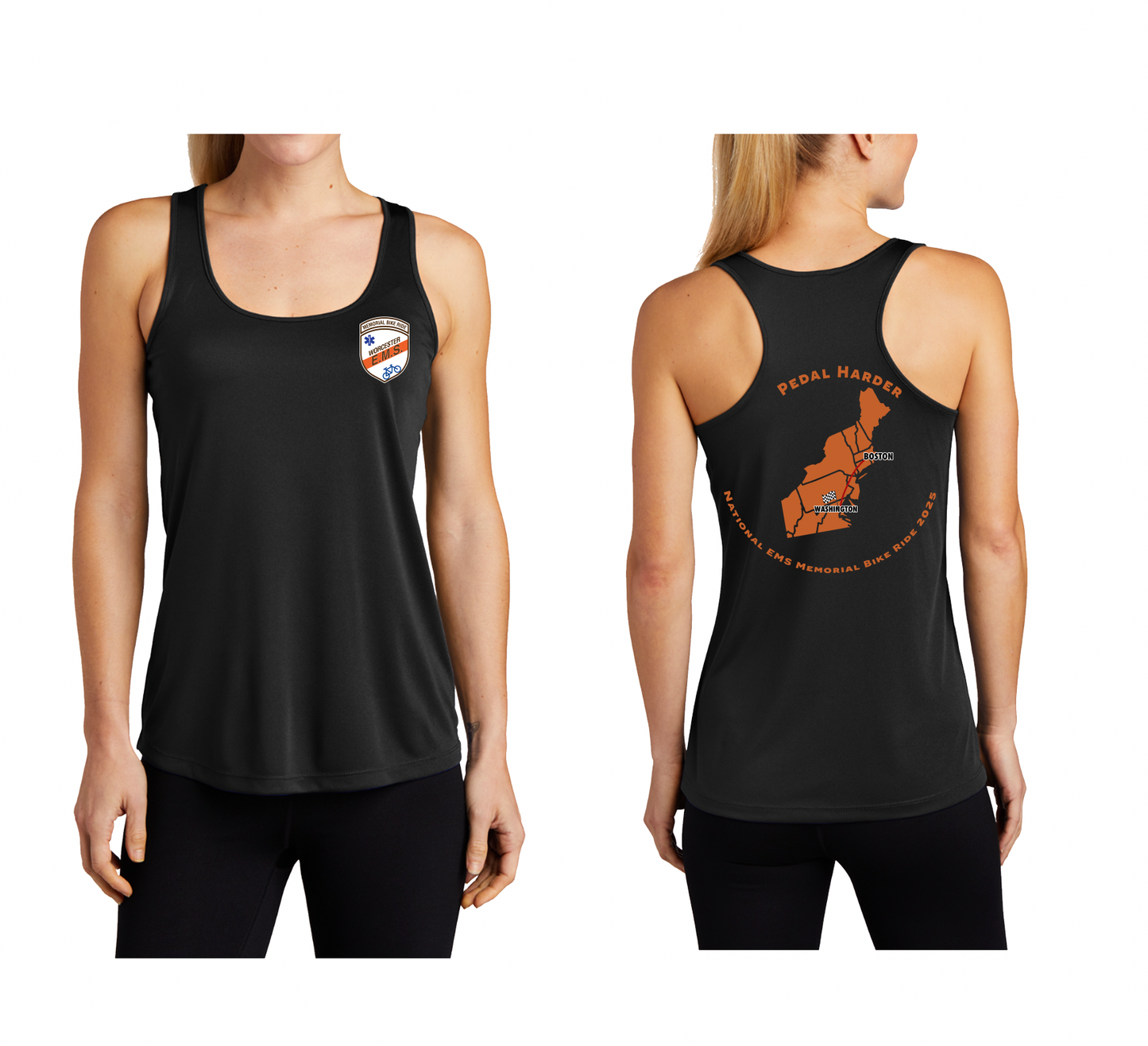 (2025)Ladies Performance Tank Tops Black (National EMS Memorial Bike Ride 2025)