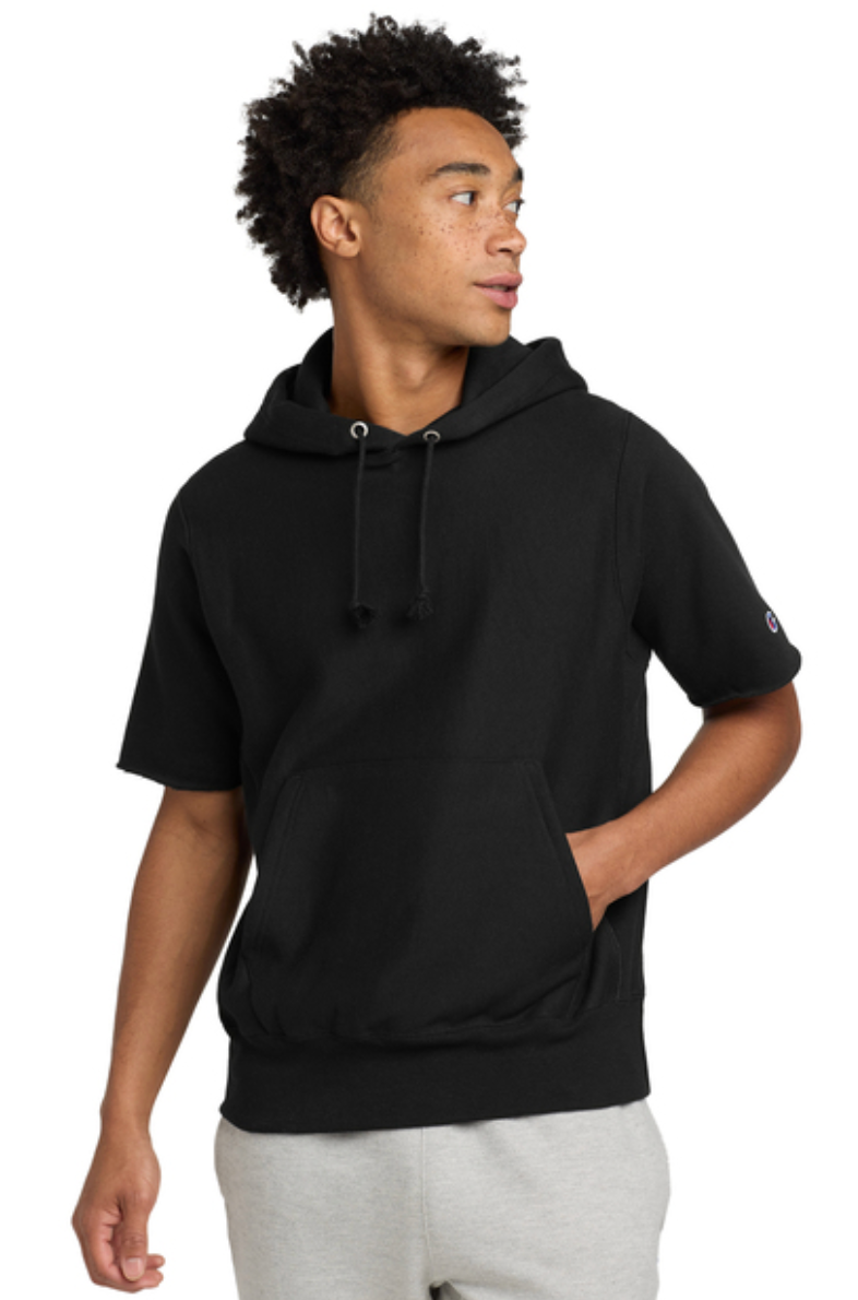 Champion ® Reverse Weave ® Short Sleeve Hooded Sweatshirt