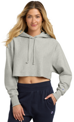 Champion ® Women’s Reverse Weave ® Cropped Cut-Off Hooded Sweatshirt